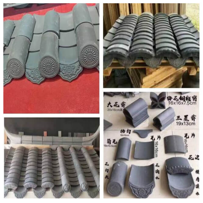 Ancient Blue Tiles And Various Accessories